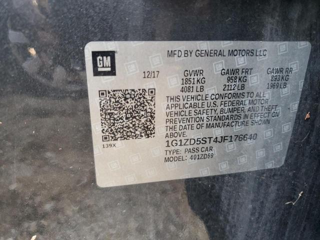 1G1ZD5ST4JF176640 - 2018 CHEVROLET MALIBU LT GRAY photo 13