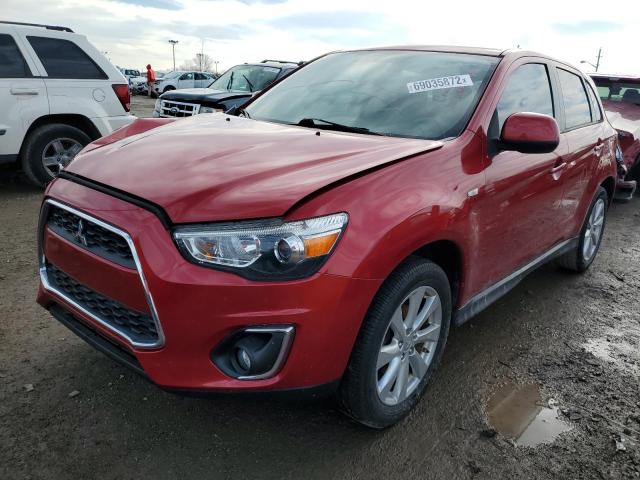 4A4AR3AU7FE020571 - 2015 MITSUBISHI OUTLANDER ES RED photo 1