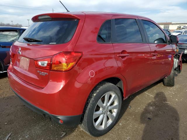 4A4AR3AU7FE020571 - 2015 MITSUBISHI OUTLANDER ES RED photo 3