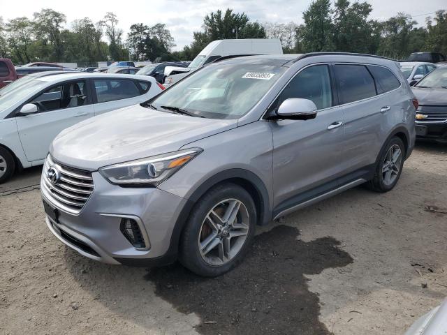 KM8SR4HF5HU186147 - 2017 HYUNDAI SANTA FE SE ULTIMATE SILVER photo 1