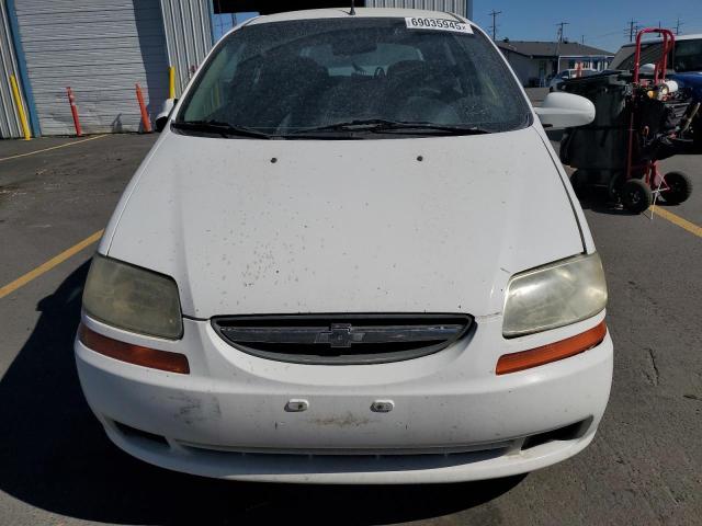 KL1TD66648B086825 - 2008 CHEVROLET AVEO BASE WHITE photo 5