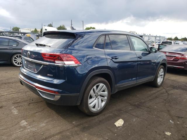 1V2KC2CA5MC240793 - 2021 VOLKSWAGEN ATLAS CROS SE BLUE photo 3