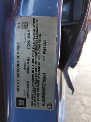 KL8CB6S99FC730964 - 2015 CHEVROLET SPARK LS 蓝色 照片 12