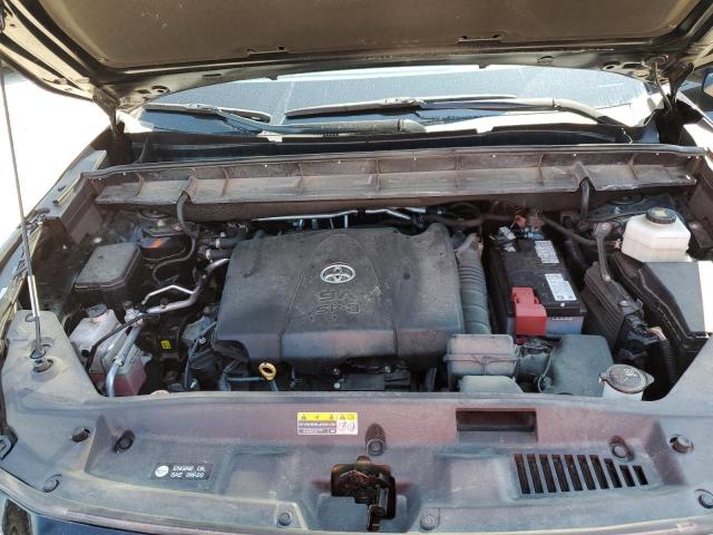 5TDHZRBH5MS123330 - 2021 TOYOTA HIGHLANDER XLE BLACK photo 12