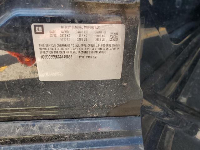 1G6DC5E56C0140832 - 2012 CADILLAC CTS BLACK photo 12