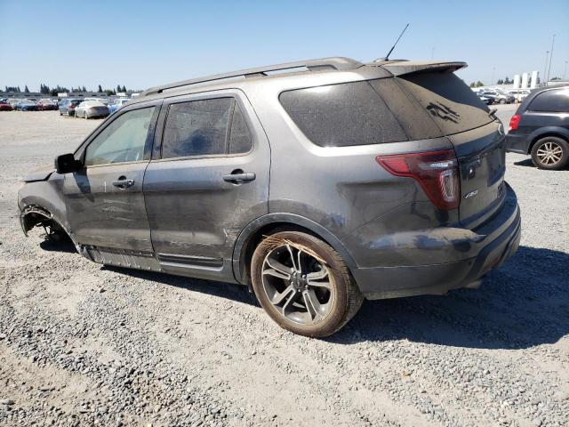 1FM5K8GT7FGA14696 - 2015 FORD EXPLORER SPORT GRAY photo 2