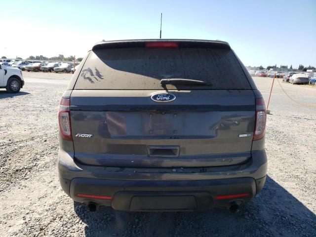 1FM5K8GT7FGA14696 - 2015 FORD EXPLORER SPORT GRAY photo 6