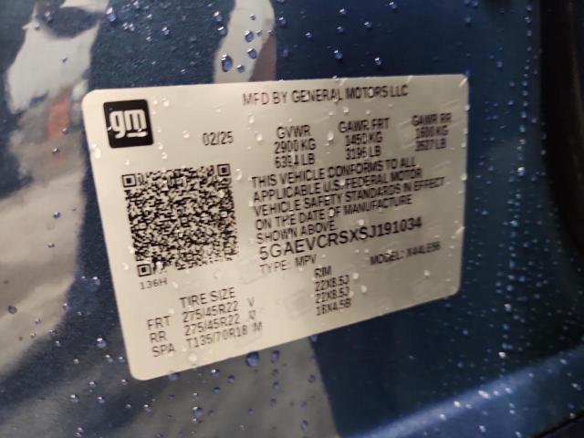 5GAEVCRSXSJ191034 - 2025 BUICK ENCLAVE AVENIR BLUE photo 13