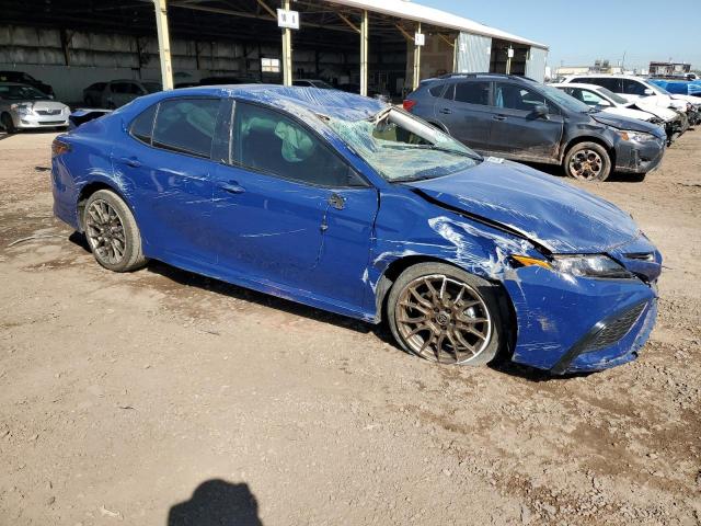 4T1G11AK5PU167003 - 2023 TOYOTA CAMRY SE NIGHT SHADE BLUE photo 4