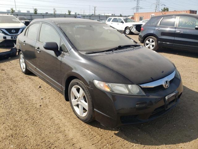 2HGFA16649H322305 - 2009 HONDA CIVIC LX-S BLACK photo 4