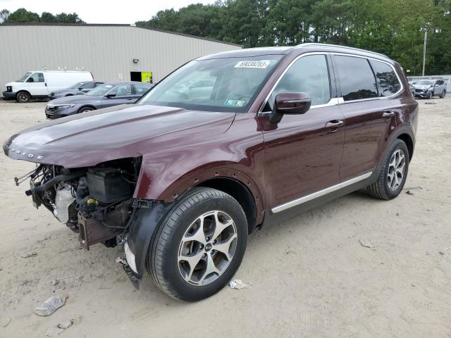 5XYP3DHCXLG063262 - 2020 KIA TELLURIDE EX MAROON photo 1