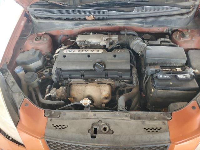 KNADE123986361443 - 2008 KIA RIO BASE ORANGE photo 11