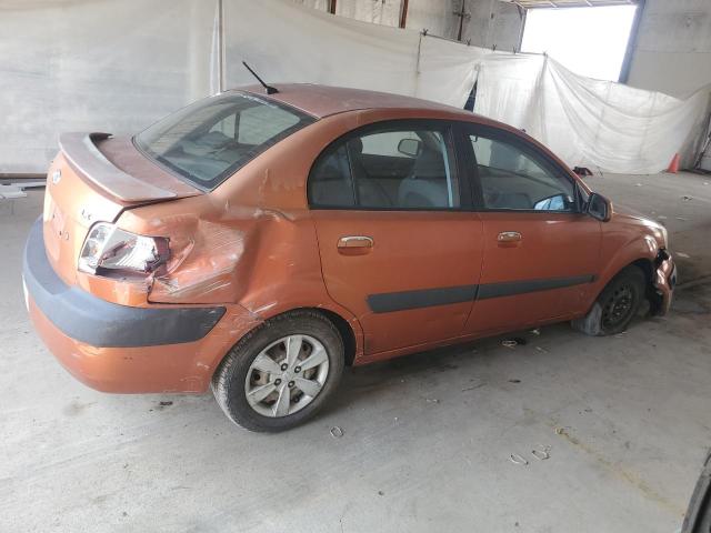 KNADE123986361443 - 2008 KIA RIO BASE ORANGE photo 3