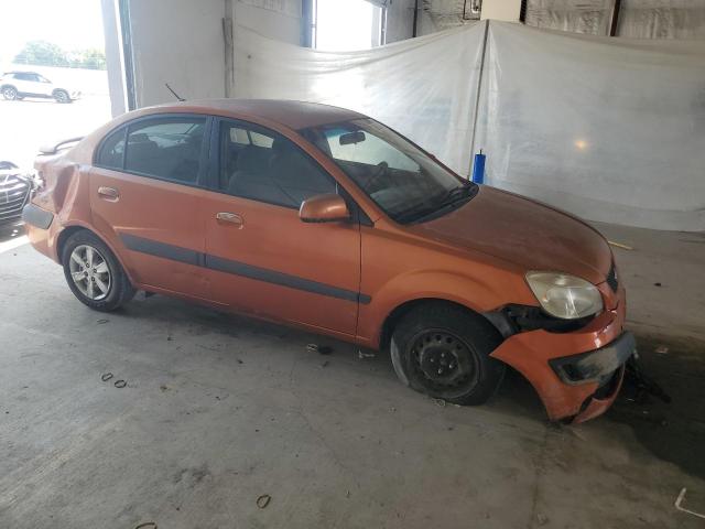 KNADE123986361443 - 2008 KIA RIO BASE ORANGE photo 4