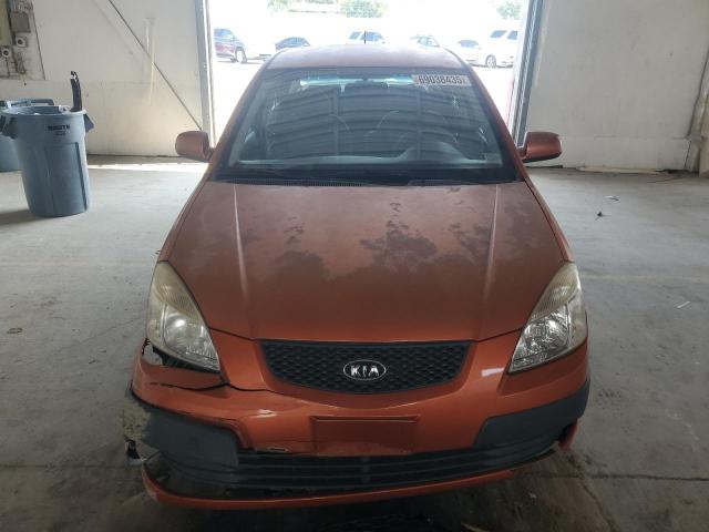 KNADE123986361443 - 2008 KIA RIO BASE ORANGE photo 5