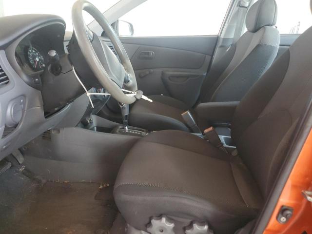 KNADE123986361443 - 2008 KIA RIO BASE ORANGE photo 7