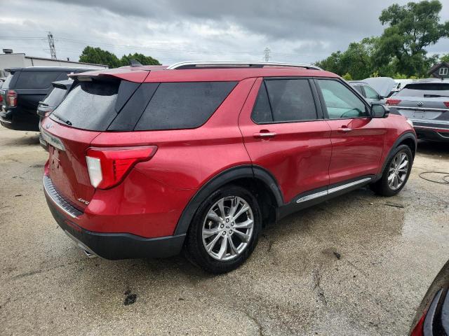 1FMSK8FH4MGB51463 - 2021 FORD EXPLORER LIMITED Կարմիր լուսանկար 3