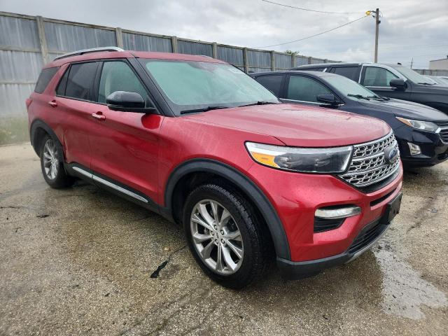 1FMSK8FH4MGB51463 - 2021 FORD EXPLORER LIMITED Կարմիր լուսանկար 4