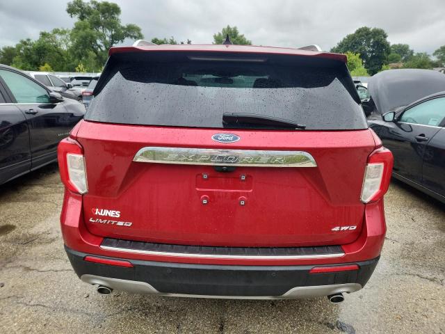 1FMSK8FH4MGB51463 - 2021 FORD EXPLORER LIMITED Կարմիր լուսանկար 6