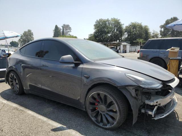 7SAYGDEF0NF486422 - 2022 TESLA MODEL Y 灰色 照片 4