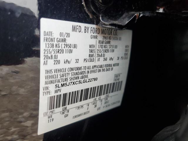 5LM5J7XC5LGL22780 - 2020 LINCOLN AVIATOR RESERVE 黑色 照片 13