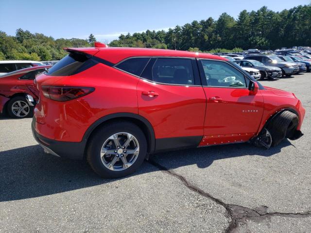 3GNKBHR40PS203391 - 2023 CHEVROLET BLAZER 2LT RED photo 3