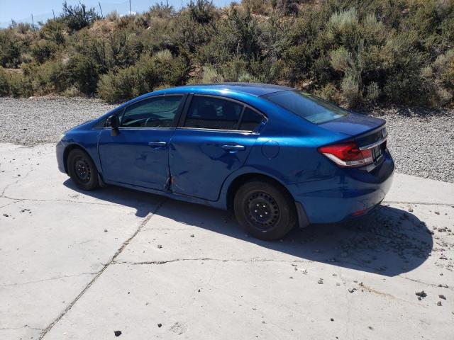 2HGFB2F52DH564187 - 2013 HONDA CIVIC LX BLUE photo 2