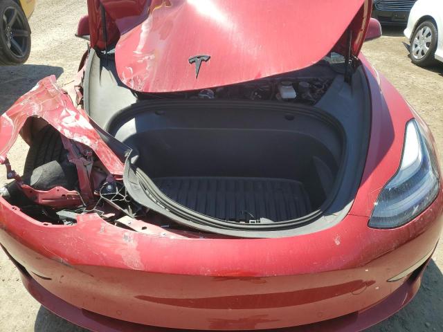 5YJ3E1EB4NF357611 - 2022 TESLA MODEL 3 Rojo foto 11