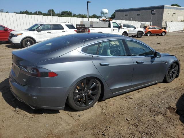 5YJSA1S11EFP33121 - 2014 TESLA MODEL S Մոխրագույն լուսանկար 3