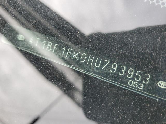 4T1BF1FK0HU793953 - 2017 TOYOTA CAMRY LE BLUE photo 12