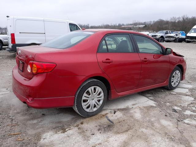 1NXBU40E09Z093054 - 2009 TOYOTA COROLLA BASE RED photo 3