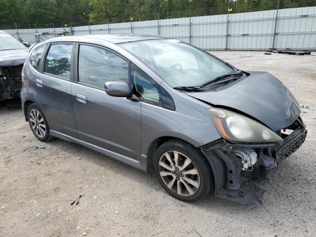 JHMGE8H50DC024929 - 2013 HONDA FIT SPORT GRAY photo 4