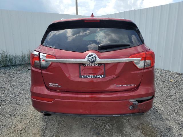 LRBFX1SA4JD080946 - 2018 BUICK ENVISION ESSENCE RED photo 6