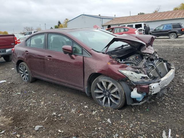 19XFB2F93FE097054 - 2015 HONDA CIVIC EXL ბურგუნდია ფოტო 4