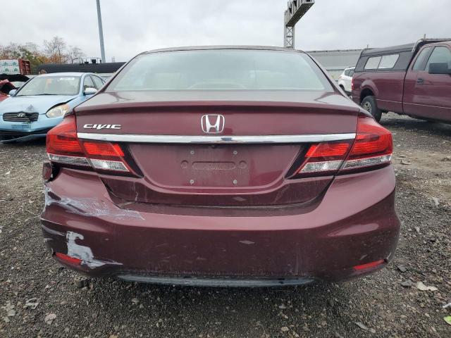 19XFB2F93FE097054 - 2015 HONDA CIVIC EXL BURGUNDY photo 6