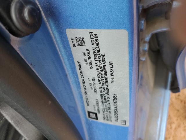 KL8CB6SA3JC476655 - 2018 CHEVROLET SPARK LS 蓝色 照片 12