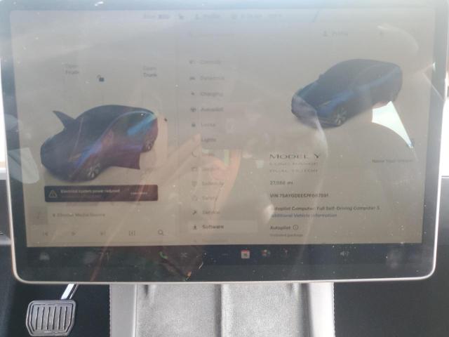 7SAYGDEE5PF667591 - 2023 TESLA MODEL Y Azul foto 9