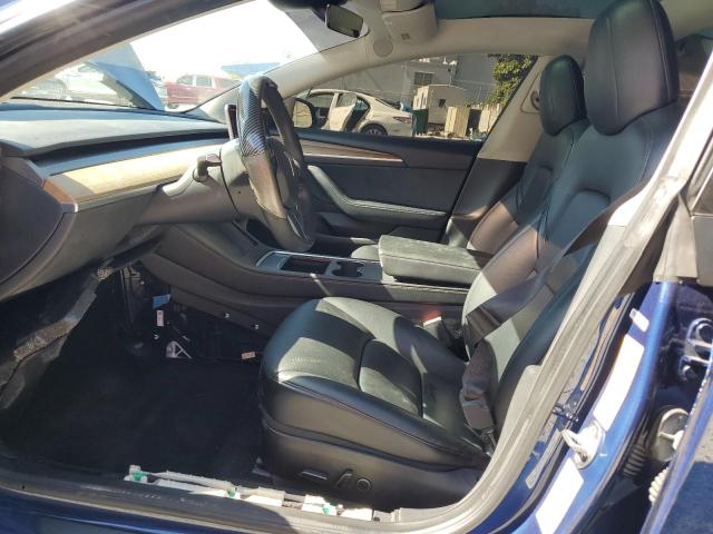 5YJ3E1EA6NF188148 - 2022 TESLA MODEL 3 蓝色 照片 7