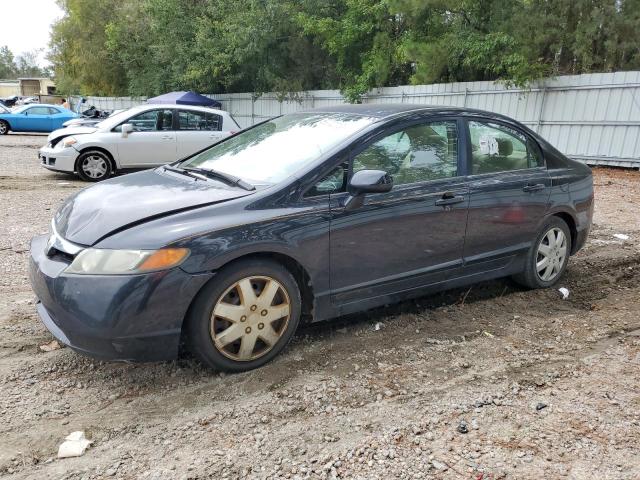 1HGFA16506L036828 - 2006 HONDA CIVIC SEDA LX BLACK photo 1