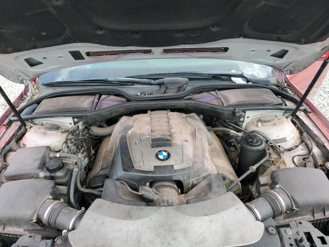 WBAHL83528DT11351 - 2008 BMW 750 I RED photo 11