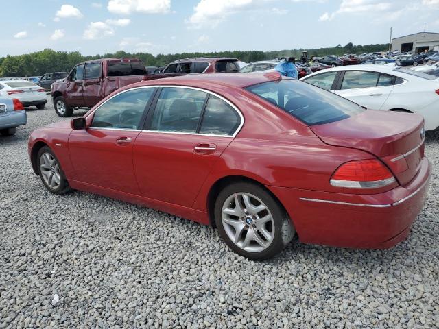 WBAHL83528DT11351 - 2008 BMW 750 I RED photo 2