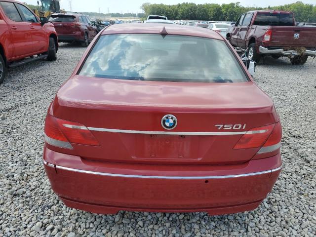 WBAHL83528DT11351 - 2008 BMW 750 I RED photo 6