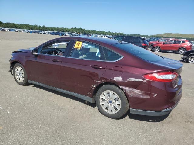 3FA6P0G77DR160560 - 2013 FORD FUSION S BURGUNDY photo 2