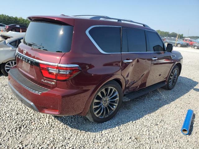 JN8AY2DA2M9370061 - 2021 NISSAN ARMADA PLATINUM MAROON photo 3