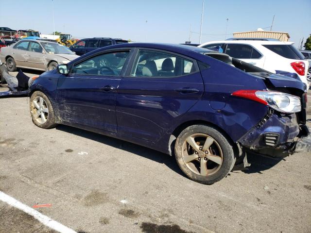 5NPDH4AE8DH307128 - 2013 HYUNDAI ELANTRA GLS BLUE photo 2