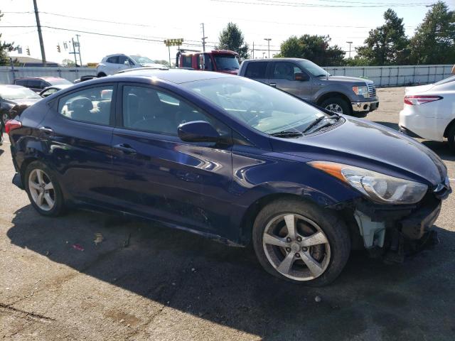 5NPDH4AE8DH307128 - 2013 HYUNDAI ELANTRA GLS BLUE photo 4