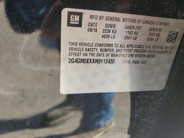 2G4GM5EXXH9112436 - 2017 BUICK REGAL 黑色 照片 12