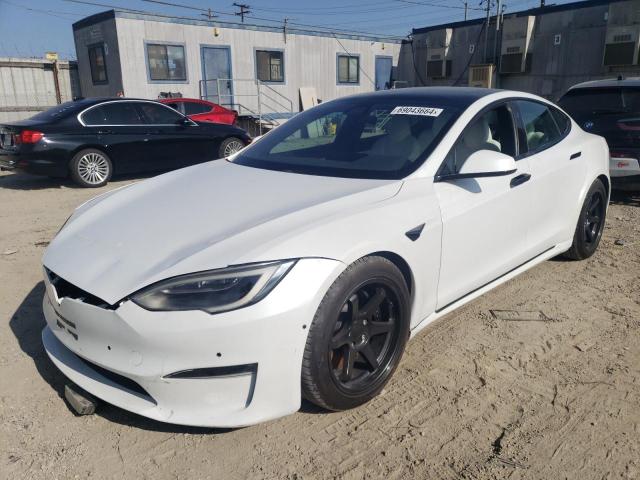5YJSA1E60MF442552 - 2021 TESLA MODEL S თეთრი ფოტო 1