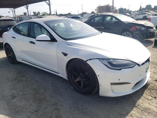 5YJSA1E60MF442552 - 2021 TESLA MODEL S თეთრი ფოტო 4