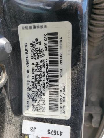 1NXBU4EEXAZ341677 - 2010 TOYOTA COROLLA BASE BLACK photo 12